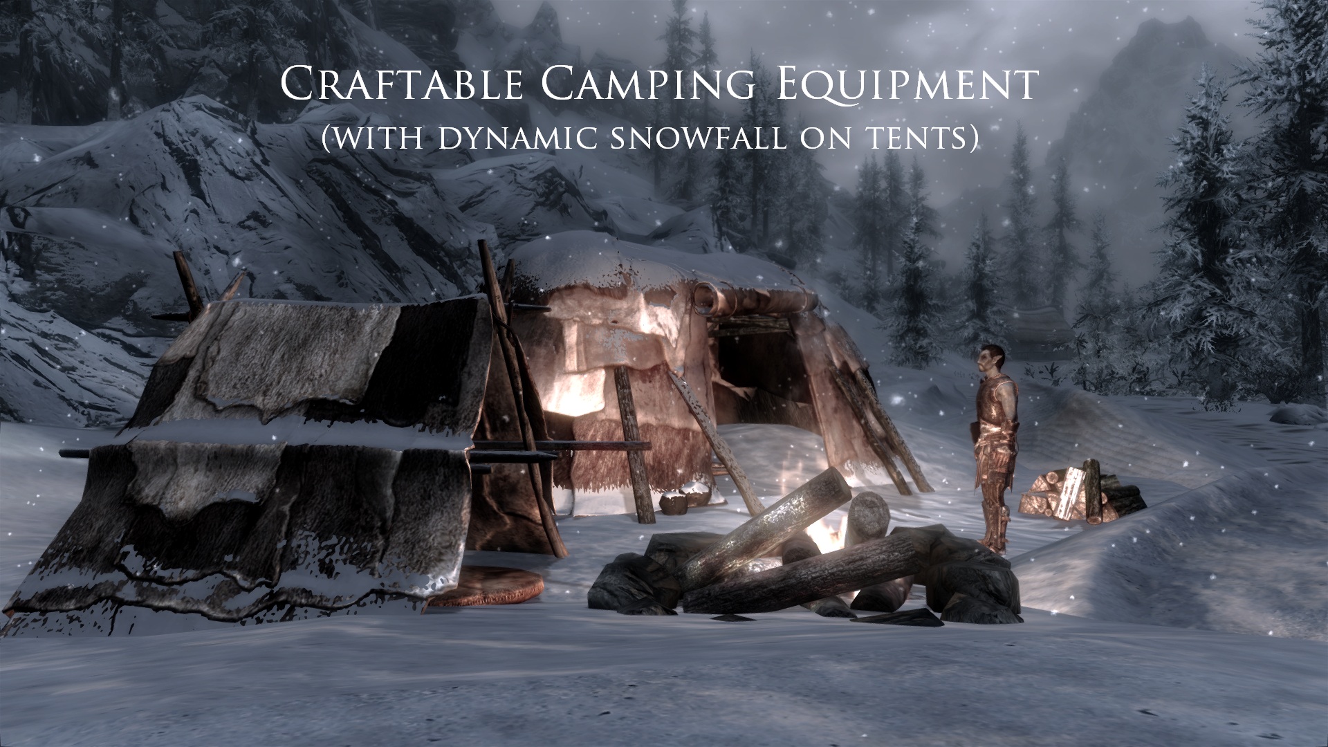 Скачать мод skyrim frostfall hypothermia camping survival